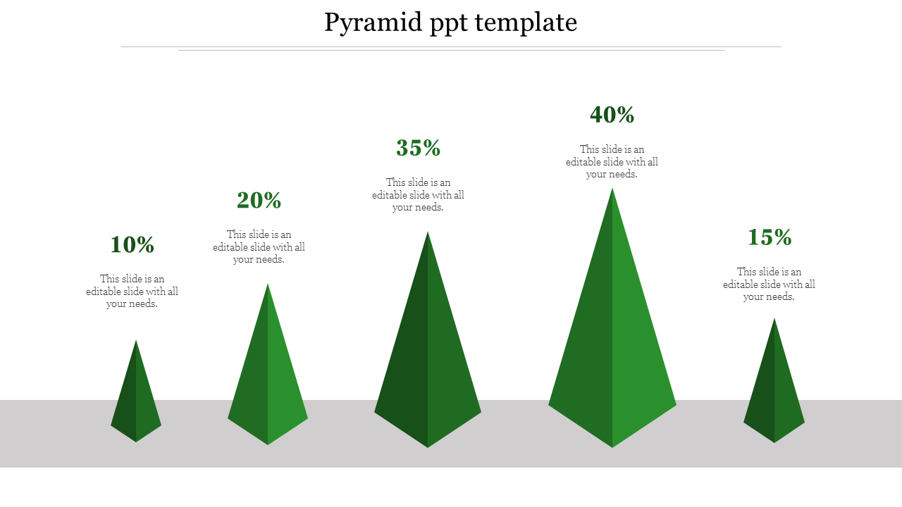 Free - Simple Pyramid PPT Template PowerPoint For Presentation